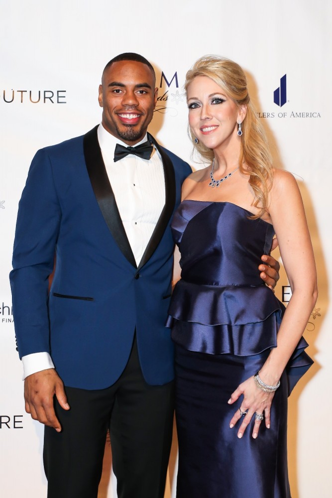 10a Rashad Jennings of the NY Giants and Shelly Schulz of Synchrony Financial 10a Rashad Jennings of the NY Giants and Shelly Schulz of Synchrony Financial