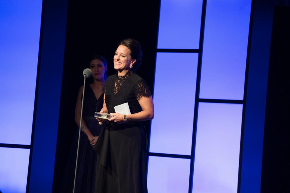 18 Mercedes Abramo  accepted the Watch Design GEM Award for Cartier 18 Mercedes Abramo  accepted the Watch Design GEM Award for Cartier