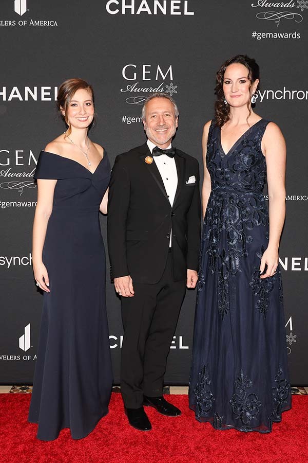 13 JAs Lauren Kalma and Amanda Gizzi with GEM Awards Chair Olivier Stip of CHANEL BFA 26441 3263497 13 JAs Lauren Kalma and Amanda Gizzi with GEM Awards Chair Olivier Stip of CHANEL BFA 26441 3263497