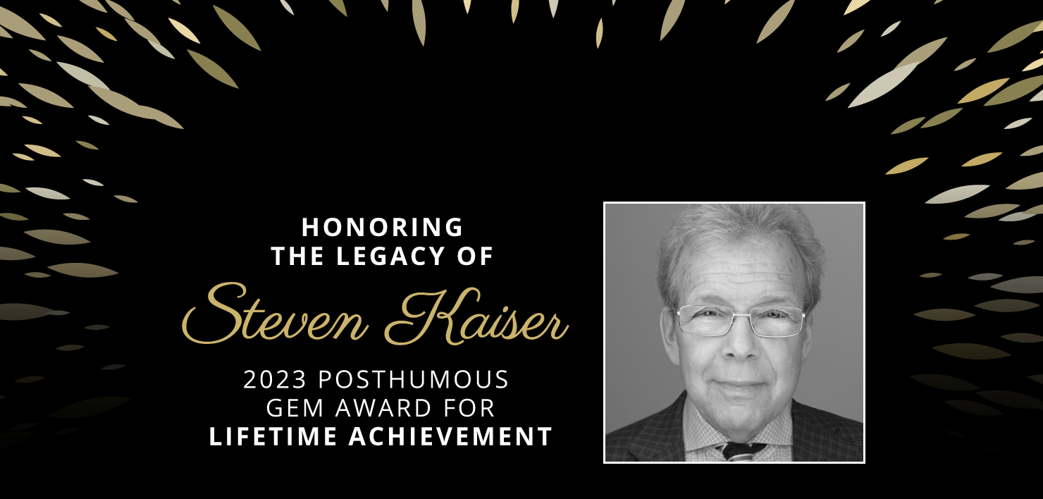 Steven Kaiser was Honored with the Lifetime Achievement